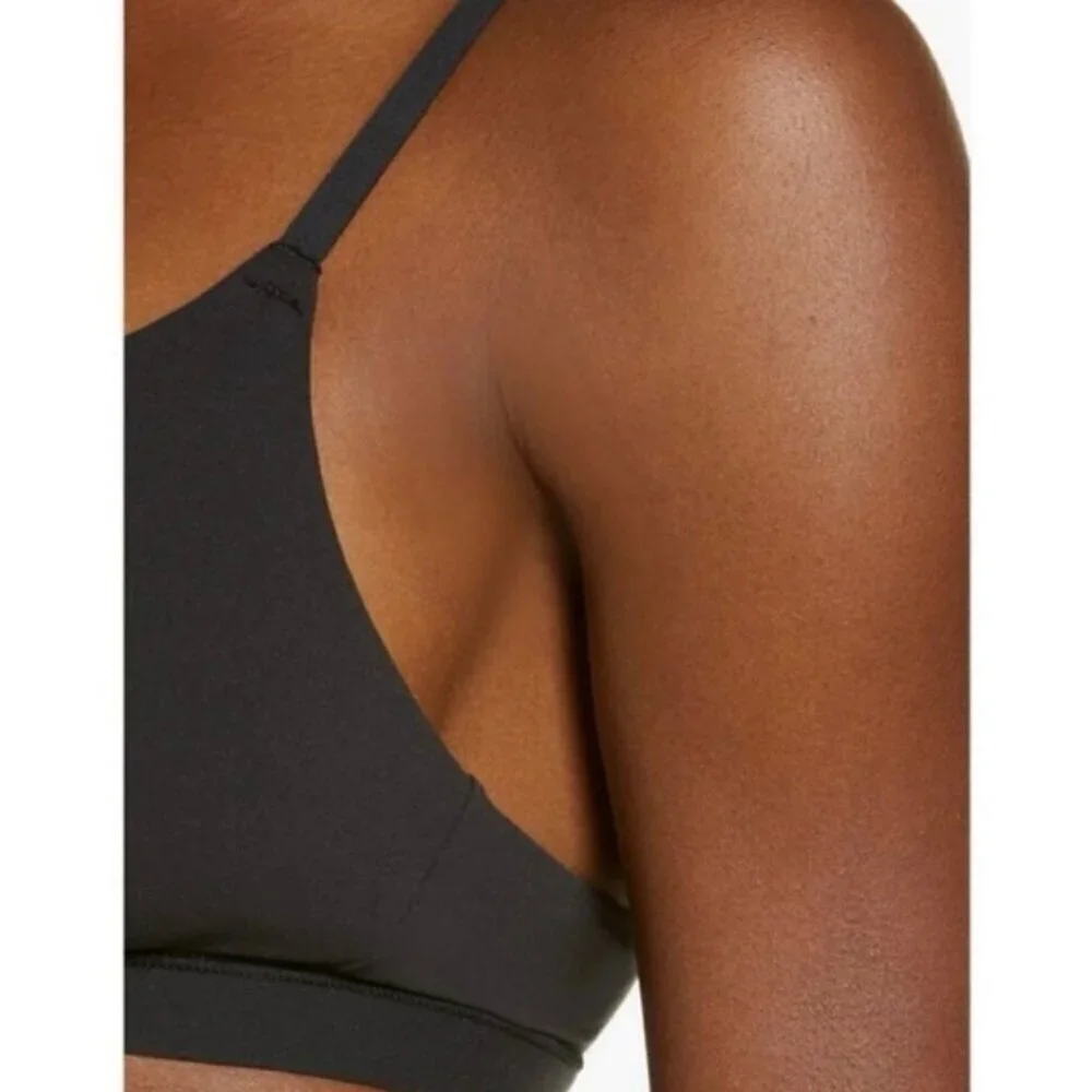 SKIMS Fits Everybody Crossover Bralette Unlined Black Size 2X
